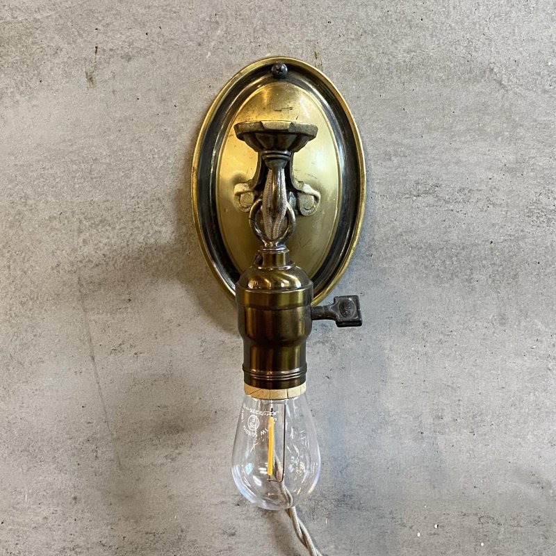 画像2: VINTAGE ANTIQUE LAMP LIGHT WALL LAMP ヴィンテージ アンティーク ライト ウォールランプ 壁付け照明 ブラケットランプ / ランプ 真鍮 店舗什器 アメリカ USA 10