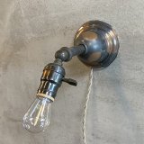 VINTAGE ANTIQUE LAMP LIGHT WALL LAMP JAPANNED HUBBELL ヴィンテージ アンティーク ジャパンド ウォールランプ 壁付け照明 ブラケットランプ / ジャパンカラー コレクタブル 店舗什器 アメリカ 14
