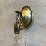 VINTAGE ANTIQUE LAMP LIGHT WALL LAMP ヴィンテージ アンティーク ライト ウォールランプ 壁付け照明 ブラケットランプ / ランプ 真鍮 店舗什器 アメリカ USA 10