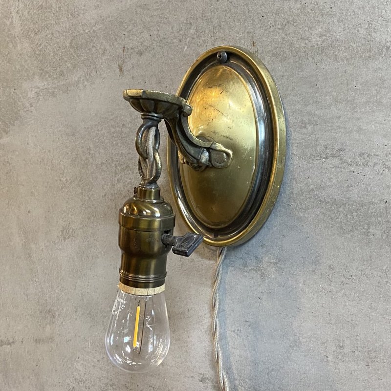画像1: VINTAGE ANTIQUE LAMP LIGHT WALL LAMP ヴィンテージ アンティーク ライト ウォールランプ 壁付け照明 ブラケットランプ / ランプ 真鍮 店舗什器 アメリカ USA 10
