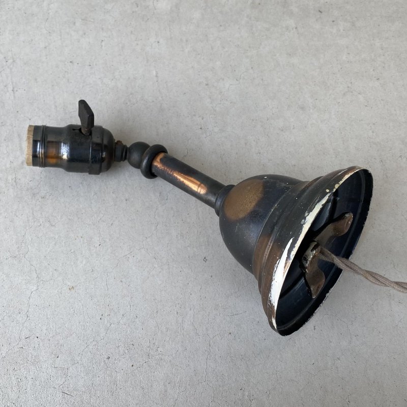 画像4: VINTAGE ANTIQUE LAMP LIGHT WALL LAMP JAPANNED HUBBELL ヴィンテージ アンティーク ジャパンド ウォールランプ 壁付け照明 ブラケットランプ / ジャパンカラー コレクタブル 店舗什器 アメリカ 15