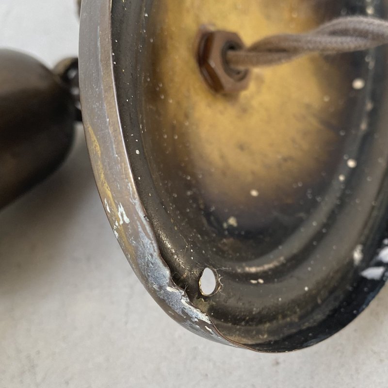 画像10: VINTAGE ANTIQUE LAMP LIGHT WALL LAMP ヴィンテージ アンティーク ライト ウォールランプ 壁付け照明 ブラケットランプ / ランプ ガラスシェード ブラス 真鍮 E26 店舗什器 アメリカ USA 16