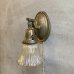 画像1: VINTAGE ANTIQUE LAMP LIGHT WALL LAMP ヴィンテージ アンティーク ライト ウォールランプ 壁付け照明 ブラケットランプ / ランプ ガラスシェード 真鍮 店舗什器 アメリカ USA 16 (1)