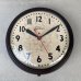 画像1: VINTAGE ANTIQUE WALL CLOCK TELECHRON ヴィンテージ アンティーク ウォールクロック テレクロン 壁掛け時計 / スクールクロック ベークライト ブラウン 茶色 店舗什器 アメリカ  (1)