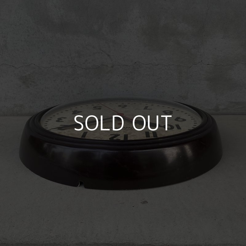 画像4: VINTAGE ANTIQUE WALL CLOCK TELECHRON ヴィンテージ アンティーク ウォールクロック テレクロン 壁掛け時計 / スクールクロック ベークライト ブラウン 茶色 店舗什器 アメリカ 