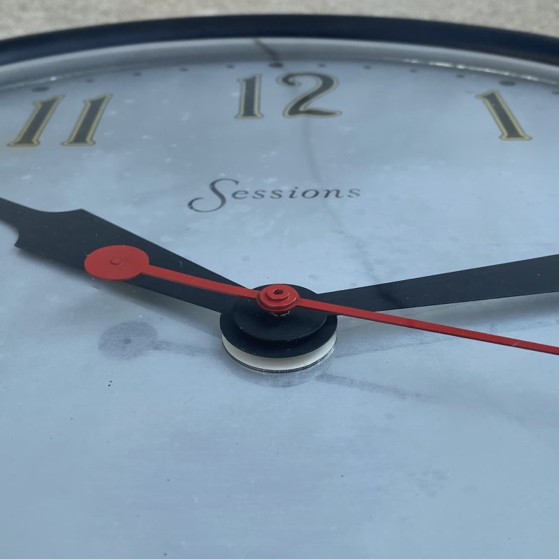 画像7: VINTAGE ANTIQUE WALL CLOCK SESSIONS ヴィンテージ アンティーク ウォールクロック 壁掛け時計 セッション / スクールクロック ベークライト ブラック 黒色 丸型 店舗什器 アメリカ