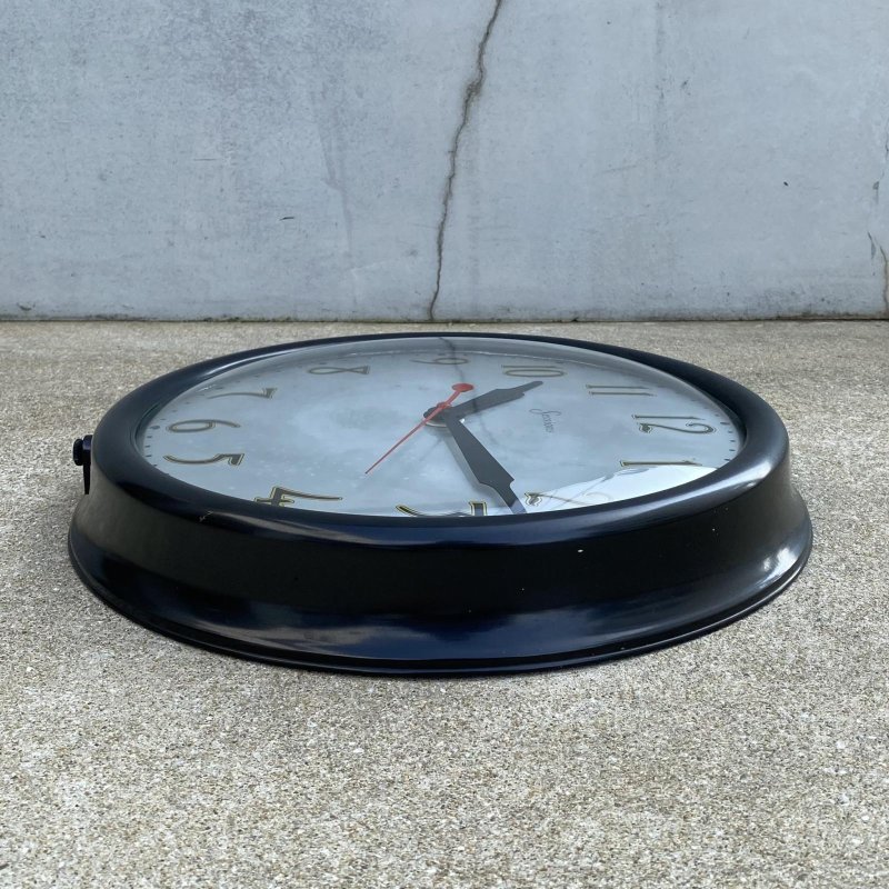 画像6: VINTAGE ANTIQUE WALL CLOCK SESSIONS ヴィンテージ アンティーク ウォールクロック 壁掛け時計 セッション / スクールクロック ベークライト ブラック 黒色 丸型 店舗什器 アメリカ