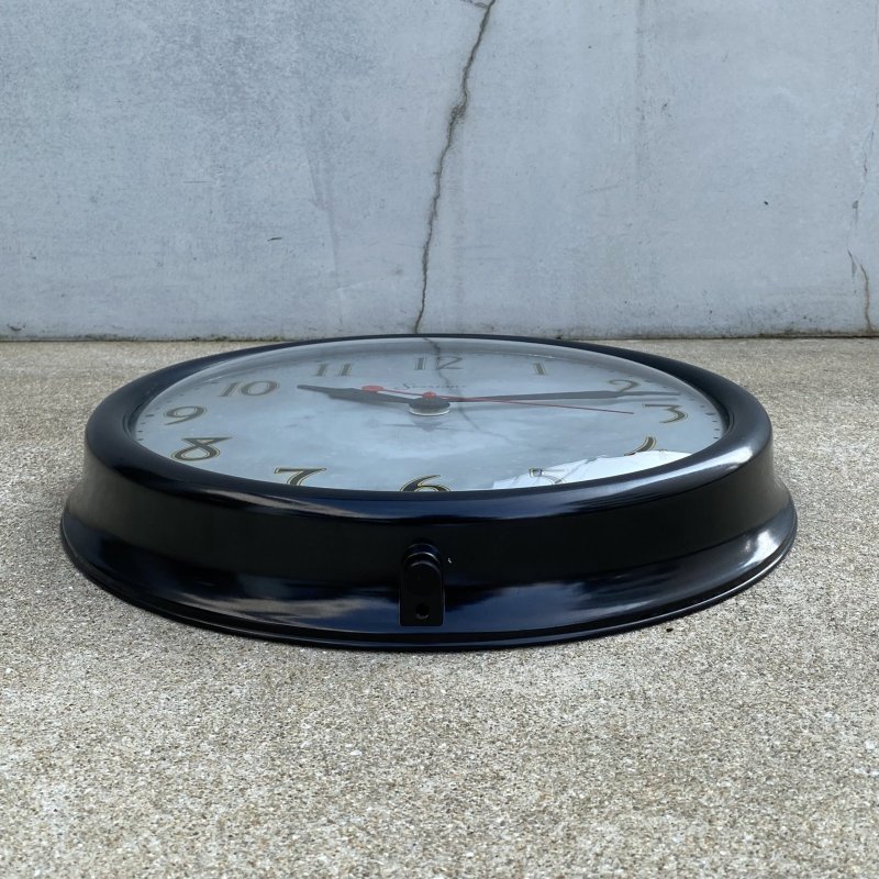 画像3: VINTAGE ANTIQUE WALL CLOCK SESSIONS ヴィンテージ アンティーク ウォールクロック 壁掛け時計 セッション / スクールクロック ベークライト ブラック 黒色 丸型 店舗什器 アメリカ