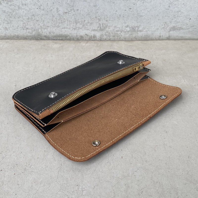 画像5: RUST LEATHER ORIGINAL TRACKER WALLET ラストレザー オリジナル トラッカーウォレット 財布 革財布 長財布 茶芯 レザー バイカー 革小物 革製品 