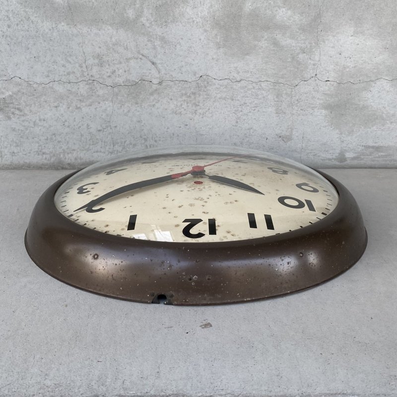 画像4: VINTAGE ANTIQUE WALL CLOCK SETH THOMAS ヴィンテージ アンティーク ウォールクロック セストーマス 壁掛け時計 / スクールクロック アイアン 鉄 丸型 店舗什器 アメリカ