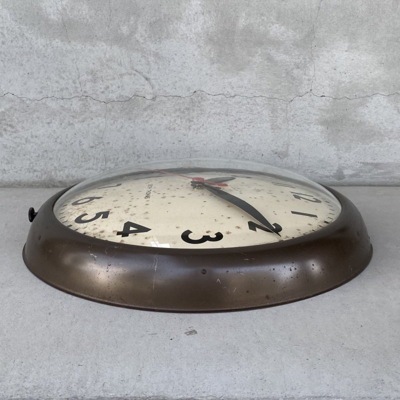 画像6: VINTAGE ANTIQUE WALL CLOCK SETH THOMAS ヴィンテージ アンティーク ウォールクロック セストーマス 壁掛け時計 / スクールクロック アイアン 鉄 丸型 店舗什器 アメリカ
