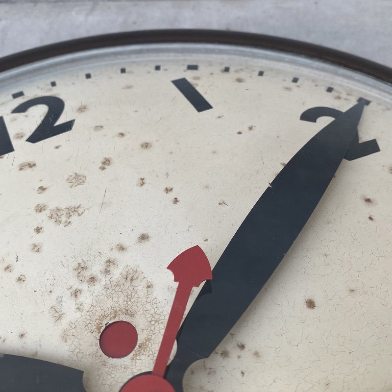 画像10: VINTAGE ANTIQUE WALL CLOCK SETH THOMAS ヴィンテージ アンティーク ウォールクロック セストーマス 壁掛け時計 / スクールクロック アイアン 鉄 丸型 店舗什器 アメリカ