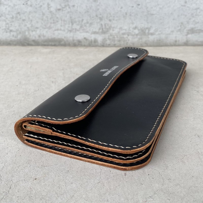 画像3: RUST LEATHER ORIGINAL TRACKER WALLET ラストレザー オリジナル トラッカーウォレット 財布 革財布 長財布 茶芯 レザー バイカー 革小物 革製品 