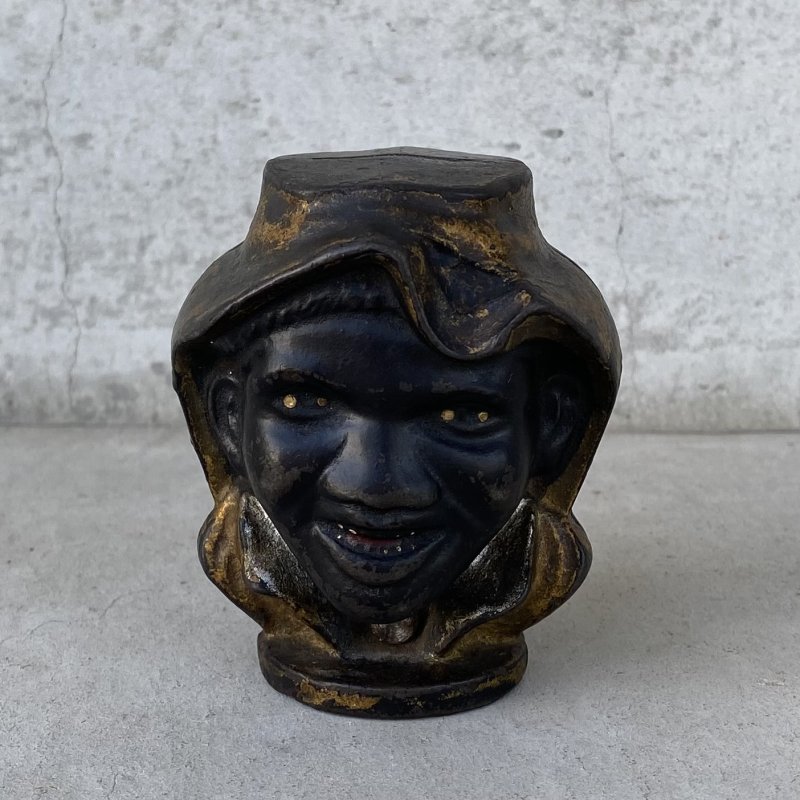 画像3: VINTAGE ANTIQUE A.C.WILLIAMS TWO FACE PIGGY BANK ヴィンテージ アンティーク トゥーフェイス オブジェ 置物 / コレクタブル コインバンク 貯金箱 ディスプレイ インテリア 鋳物 アメリカ 