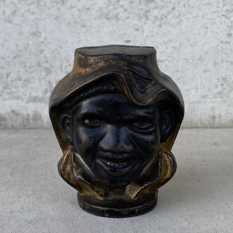 画像4: VINTAGE ANTIQUE A.C.WILLIAMS TWO FACE PIGGY BANK ヴィンテージ アンティーク トゥーフェイス オブジェ 置物 / コレクタブル コインバンク 貯金箱 ディスプレイ インテリア 鋳物 アメリカ 