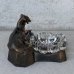 画像3: VINTAGE ANTIQUE ASHTRAY GREYHOUND DOG FIGURE ヴィンテージ アンティーク 灰皿 アッシュトレイ グレイハウンド オブジェ 置物 / コレクタブル ディスプレイ インテリア 犬 動物 鋳物 ガラス アメリカ 