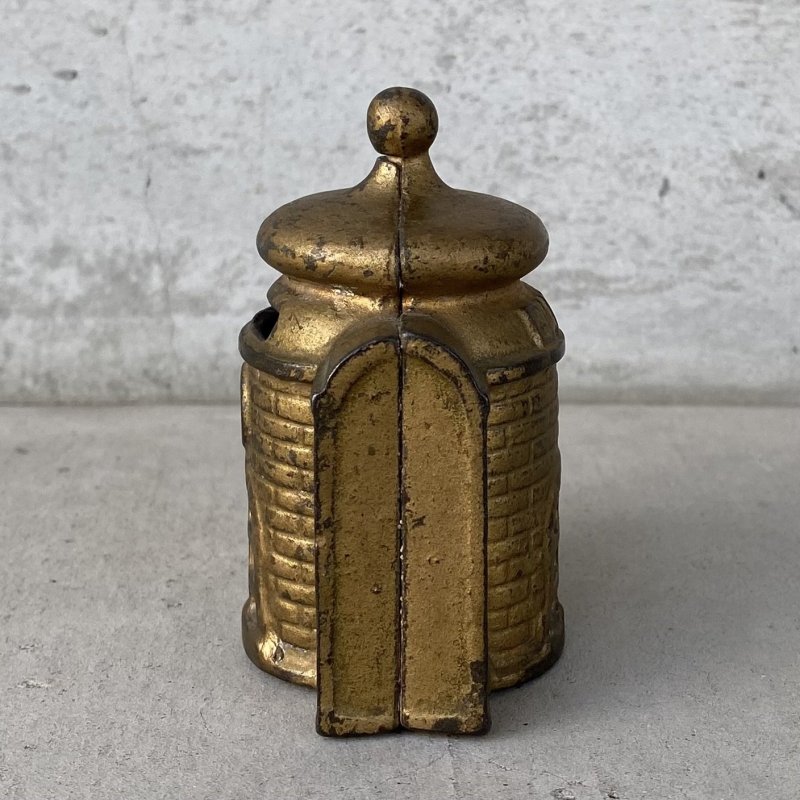 画像3: VINTAGE ANTIQUE BANK BUILDING CAST IRON ヴィンテージ アンティーク コインバンク 貯金箱 オブジェ 置物 / コレクタブル ディスプレイ キャストアイアン 鋳物 アメリカ (3)