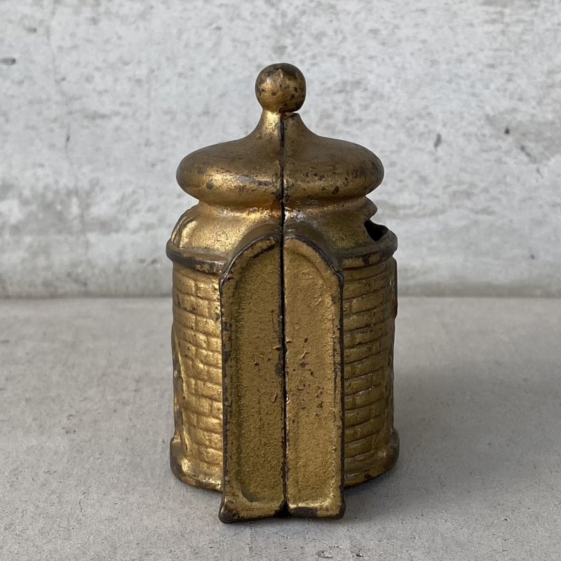 画像4: VINTAGE ANTIQUE BANK BUILDING CAST IRON ヴィンテージ アンティーク コインバンク 貯金箱 オブジェ 置物 / コレクタブル ディスプレイ キャストアイアン 鋳物 アメリカ (3)