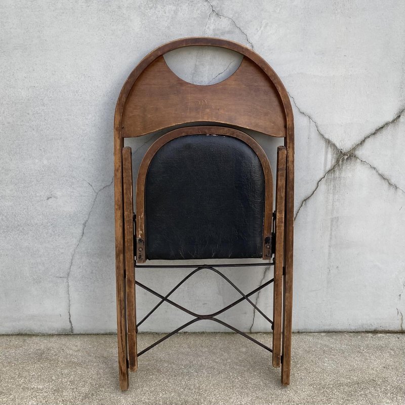 画像10: VINTAGE ANTIQUE FOLDING CHAIR ヴィンテージ アンティーク フォールディングチェア 折り畳み椅子 チェア  / ウッド 木製 家具 インテリア ディスプレイ 店舗什器 アメリカ (1)