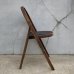 画像3: VINTAGE ANTIQUE FOLDING CHAIR ヴィンテージ アンティーク フォールディングチェア 折り畳み椅子 チェア  / ウッド 木製 家具 インテリア ディスプレイ 店舗什器 アメリカ (1)