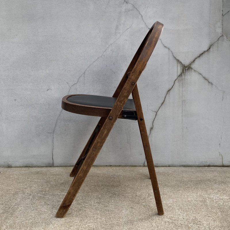 画像4: VINTAGE ANTIQUE FOLDING CHAIR ヴィンテージ アンティーク フォールディングチェア 折り畳み椅子 チェア  / ウッド 木製 家具 インテリア ディスプレイ 店舗什器 アメリカ (1)