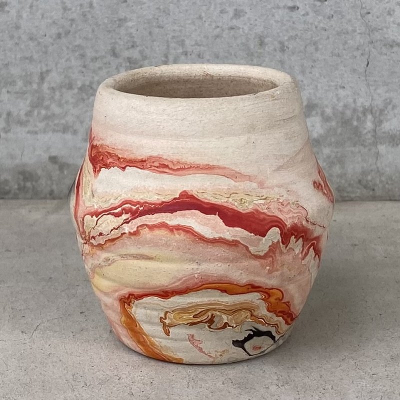 画像3: VINTAGE ANTIQUE NEMADJI POTTERY INDIAN NATIVE CLAY ヴィンテージ アンティーク ネマジ ポタリー ネイティブクレイ 陶器 花瓶 / インディアン コレクタブル オブジェ インテリア 鉢 壺 フラワーベース 小 アメリカ