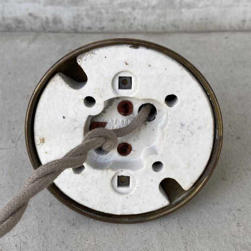 画像8: VINTAGE ANTIQUE LIGHTING BRYANT ヴィンテージ アンティーク  シーリングライト ウォールランプ 天井照明 壁付け照明 / ライト ランプ インテリア 電気 ショップ 真鍮 店舗什器 E26 アメリカ (1)