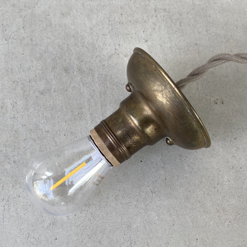 画像1: VINTAGE ANTIQUE LIGHTING BRYANT ヴィンテージ アンティーク  シーリングライト 天井照明  / ライト ランプ インテリア 電気 ショップ 真鍮 店舗什器 E26 アメリカ (1)