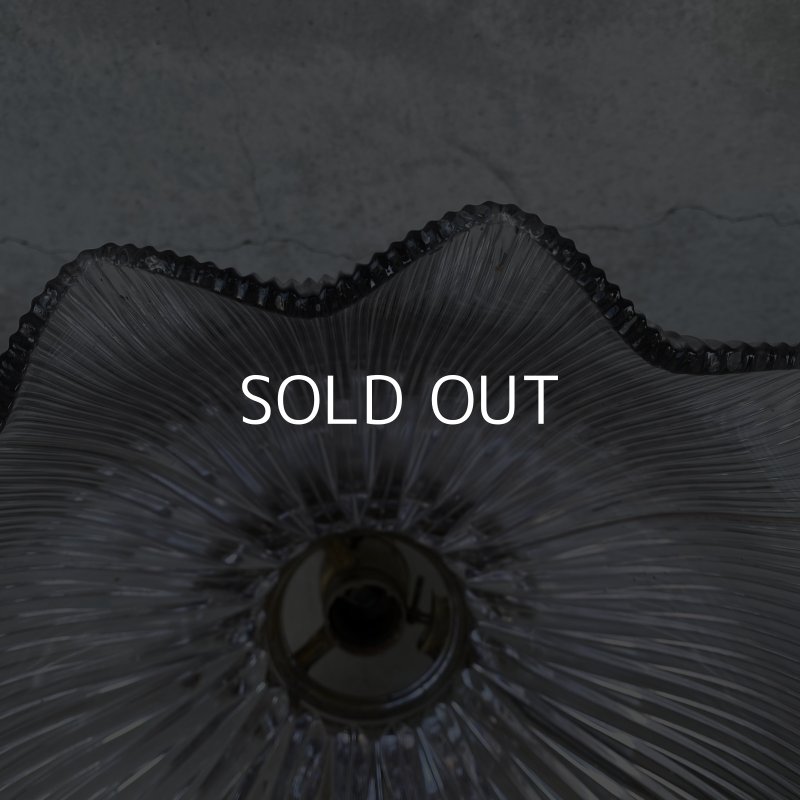 画像7: VINTAGE ANTIQUE HOLOPHANE LAMP ヴィンテージ アンティーク ホロフェーンランプ 天井照明 シーリングランプ / ライト ガラスシェード 店舗什器 アメリカ (1)