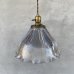画像2: VINTAGE ANTIQUE HOLOPHANE LAMP ヴィンテージ アンティーク ホロフェーンランプ 天井照明 シーリングランプ / ライト ガラスシェード 店舗什器 アメリカ (1) (2)