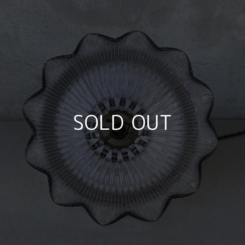 画像4: VINTAGE ANTIQUE HOLOPHANE LAMP ヴィンテージ アンティーク ホロフェーンランプ 天井照明 シーリングランプ / ライト ガラスシェード 店舗什器 アメリカ (1)