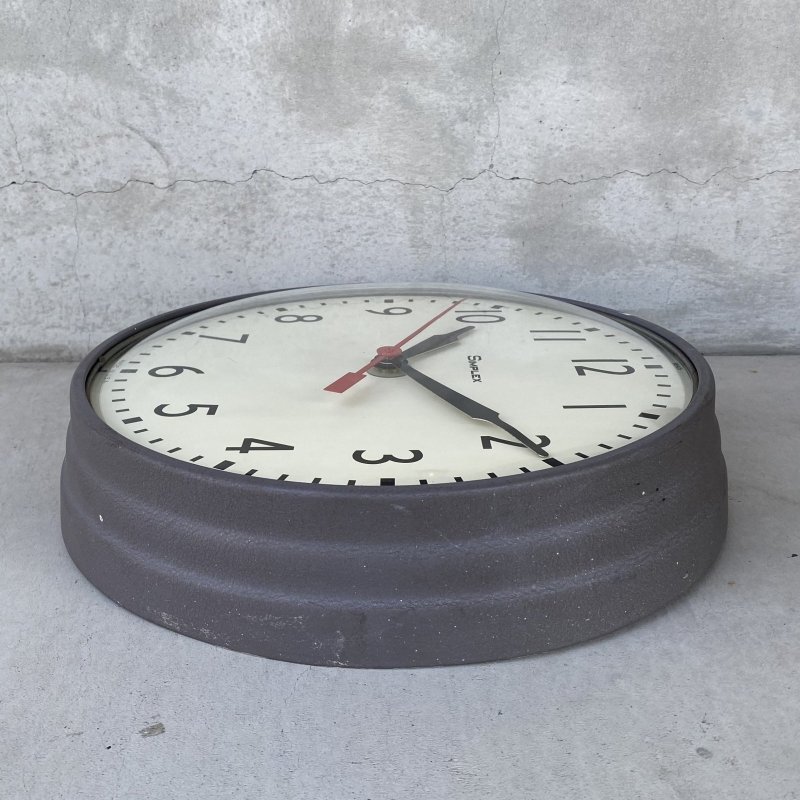 画像6: VINTAGE ANTIQUE WALL CLOCK SIMPLEX ヴィンテージ アンティーク ウォールクロック 壁掛け時計 シンプレックス / スクールクロック アイアン 鉄 丸型 店舗什器 アメリカ