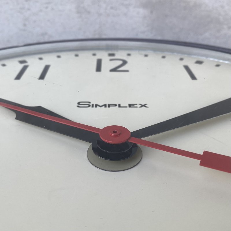 画像7: VINTAGE ANTIQUE WALL CLOCK SIMPLEX ヴィンテージ アンティーク ウォールクロック 壁掛け時計 シンプレックス / スクールクロック アイアン 鉄 丸型 店舗什器 アメリカ