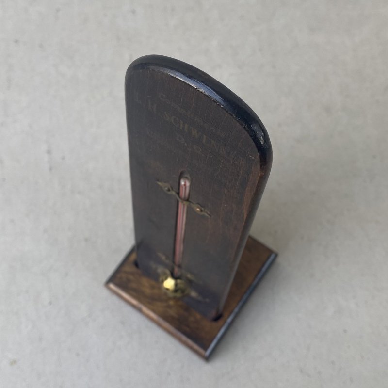 画像6: VINTAGE ANTIQUE  THERMOMETER ヴィンテージ アンティーク 温度計 サーモメーター / コレクタブル オブジェ ディスプレイ 雑貨 ウッド 木製 アメリカ (5)