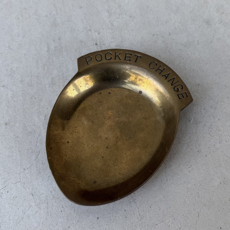 画像1: VINTAGE ANTIQUE POCKET CHANGE ヴィンテージ アンティーク ポケットチェンジ コイントレー トレー / コレクタブル インテリア マネートレー 小物入れ 雑貨 ブラス 真鍮 店舗什器 アメリカ