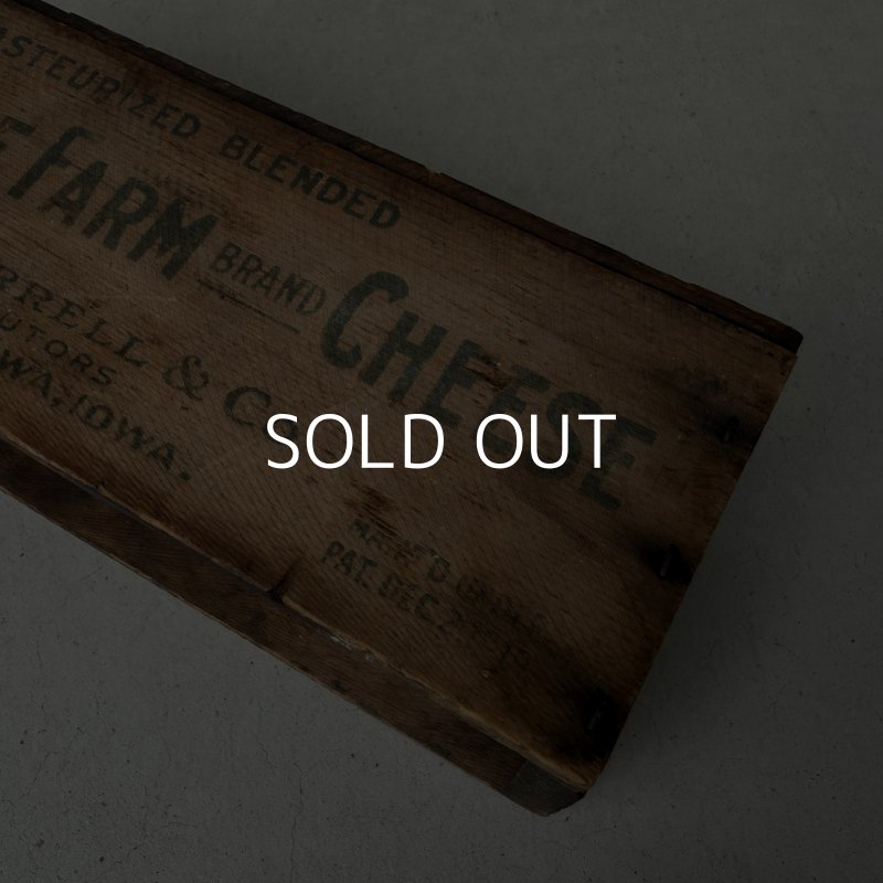 画像10: VINTAGE ANTIQUE WOOD CRATE WOODEN BOX YORKSHIRE FARM CHEESE ヴィンテージ アンティーク ウッドボックス 木箱 チーズ / コレクタブル 収納 ケース 店舗什器 アメリカ USA 