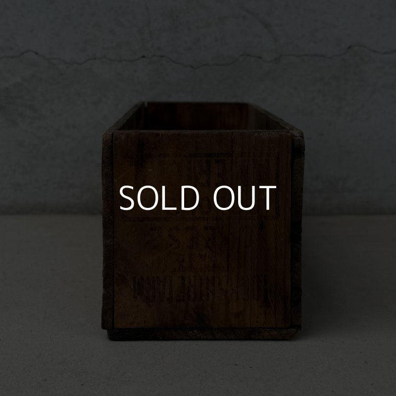 画像5: VINTAGE ANTIQUE WOOD CRATE WOODEN BOX YORKSHIRE FARM CHEESE ヴィンテージ アンティーク ウッドボックス 木箱 チーズ / コレクタブル 収納 ケース 店舗什器 アメリカ USA 