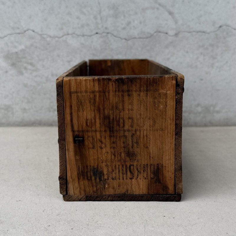 画像3: VINTAGE ANTIQUE WOOD CRATE WOODEN BOX YORKSHIRE FARM CHEESE ヴィンテージ アンティーク ウッドボックス 木箱 チーズ / コレクタブル 収納 ケース 店舗什器 アメリカ USA 