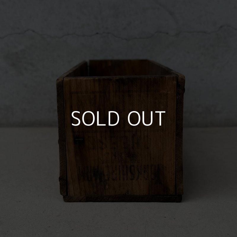 画像3: VINTAGE ANTIQUE WOOD CRATE WOODEN BOX YORKSHIRE FARM CHEESE ヴィンテージ アンティーク ウッドボックス 木箱 チーズ / コレクタブル 収納 ケース 店舗什器 アメリカ USA 
