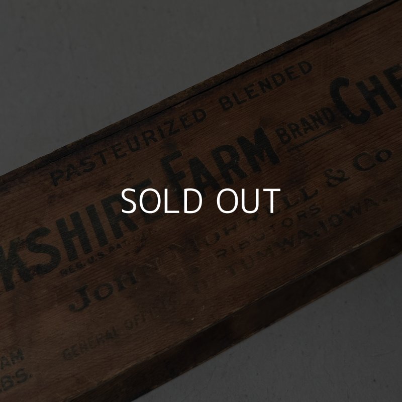 画像9: VINTAGE ANTIQUE WOOD CRATE WOODEN BOX YORKSHIRE FARM CHEESE ヴィンテージ アンティーク ウッドボックス 木箱 チーズ / コレクタブル 収納 ケース 店舗什器 アメリカ USA 
