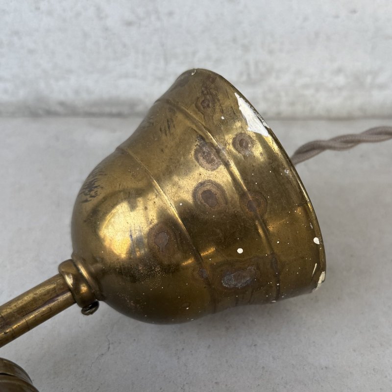 画像5: VINTAGE ANTIQUE LAMP LIGHT WALL LAMP ヴィンテージ アンティーク ライト ウォールランプ 壁付け照明 ブラケットランプ 2灯 / ランプ ブラス 真鍮 E26 店舗什器 アメリカ USA (2)