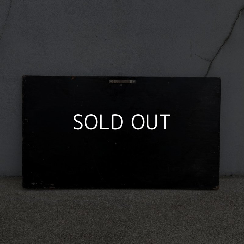 画像2: VINTAGE ANTIQUE SIGNBOARD WOOD ヴィンテージ アンティーク サインボード 看板 / ウォールインテリア ガレージ アドバタイジング コレクタブル ウッド 木製 ブラック 黒色 店舗什器 アメリカ