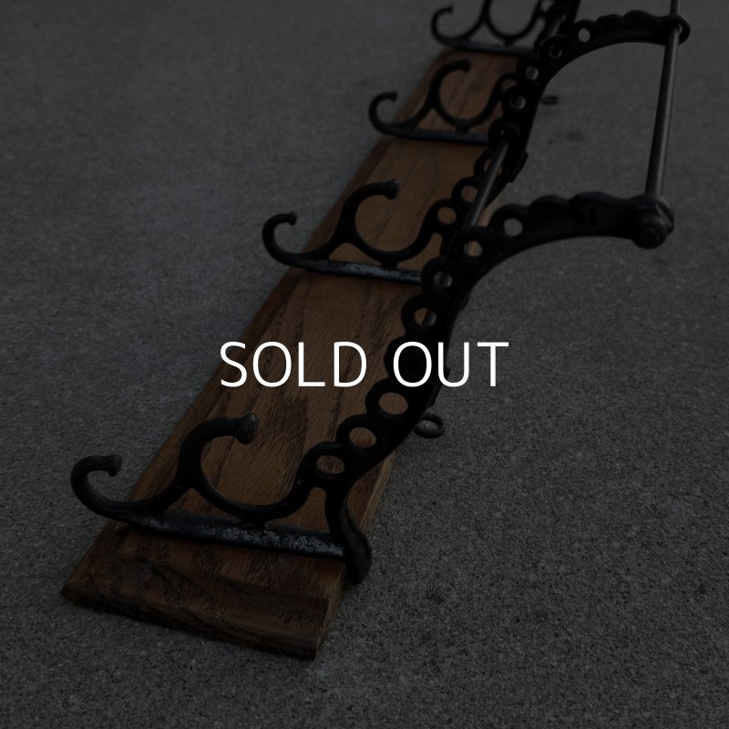 画像8: VINTAGE ANTIQUE COAT HAT RACK ヴィンテージ アンティーク コートラック ハットラック ウォールハンガー / ウォールインテリア 木製 アイアン 店舗什器 アメリカ (1)