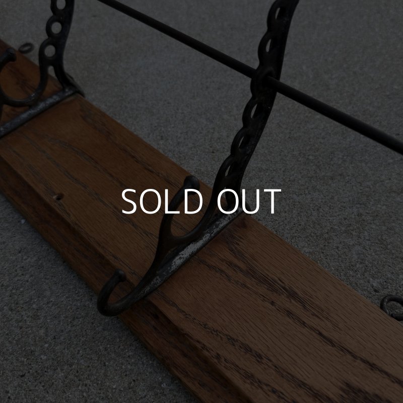 画像7: VINTAGE ANTIQUE COAT HAT RACK ヴィンテージ アンティーク コートラック ハットラック ウォールハンガー / ウォールインテリア 木製 アイアン 店舗什器 アメリカ (1)