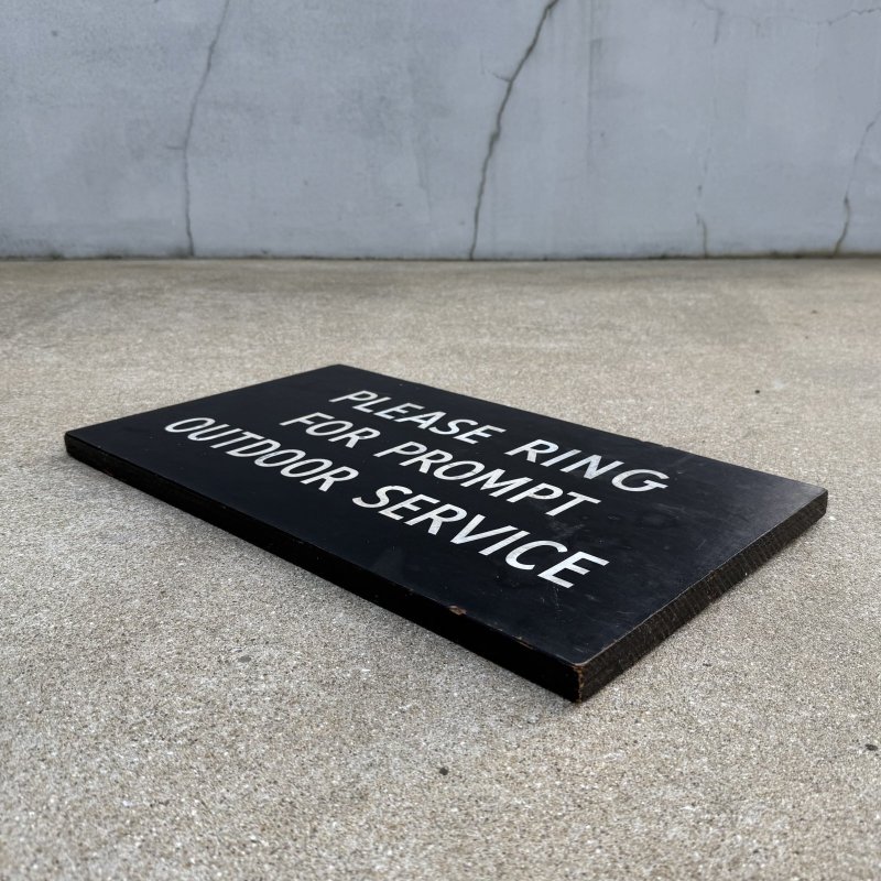 画像3: VINTAGE ANTIQUE SIGNBOARD WOOD ヴィンテージ アンティーク サインボード 看板 / ウォールインテリア ガレージ アドバタイジング コレクタブル ウッド 木製 ブラック 黒色 店舗什器 アメリカ