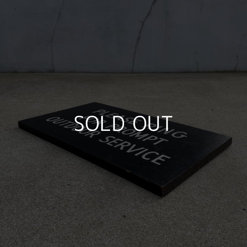 画像3: VINTAGE ANTIQUE SIGNBOARD WOOD ヴィンテージ アンティーク サインボード 看板 / ウォールインテリア ガレージ アドバタイジング コレクタブル ウッド 木製 ブラック 黒色 店舗什器 アメリカ