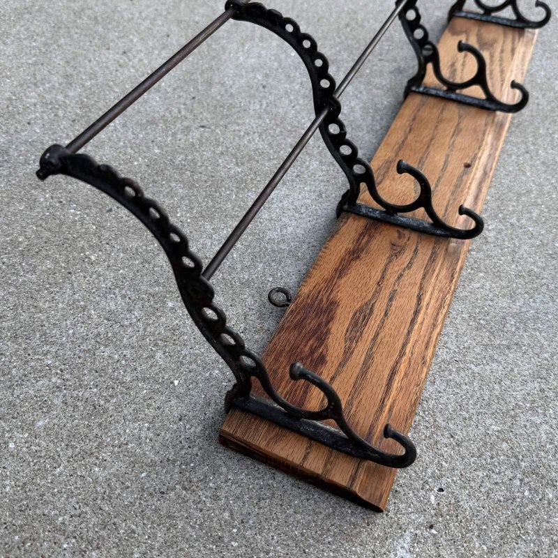 画像5: VINTAGE ANTIQUE COAT HAT RACK ヴィンテージ アンティーク コートラック ハットラック ウォールハンガー / ウォールインテリア 木製 アイアン 店舗什器 アメリカ (1)