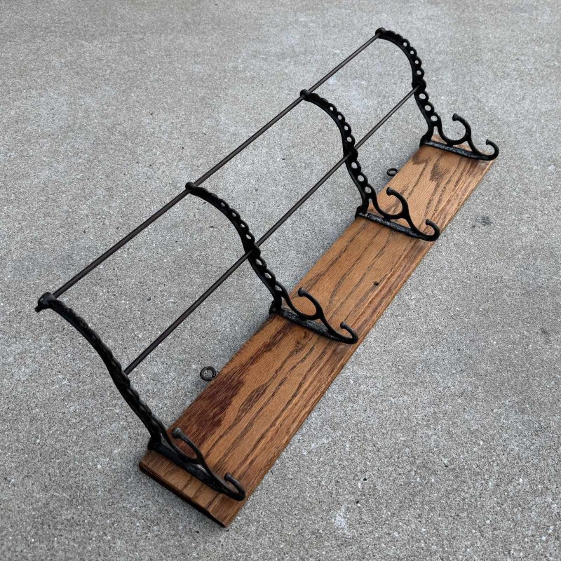 画像2: VINTAGE ANTIQUE COAT HAT RACK ヴィンテージ アンティーク コートラック ハットラック ウォールハンガー / ウォールインテリア 木製 アイアン 店舗什器 アメリカ (1)