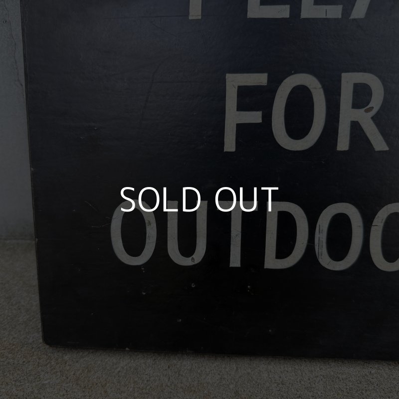 画像7: VINTAGE ANTIQUE SIGNBOARD WOOD ヴィンテージ アンティーク サインボード 看板 / ウォールインテリア ガレージ アドバタイジング コレクタブル ウッド 木製 ブラック 黒色 店舗什器 アメリカ