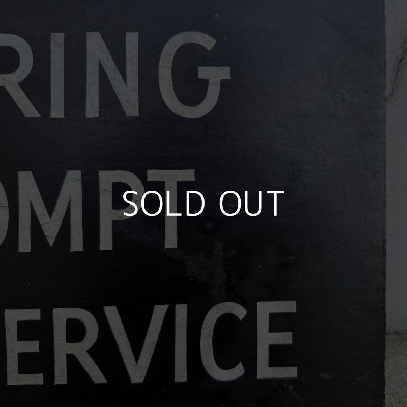 画像5: VINTAGE ANTIQUE SIGNBOARD WOOD ヴィンテージ アンティーク サインボード 看板 / ウォールインテリア ガレージ アドバタイジング コレクタブル ウッド 木製 ブラック 黒色 店舗什器 アメリカ